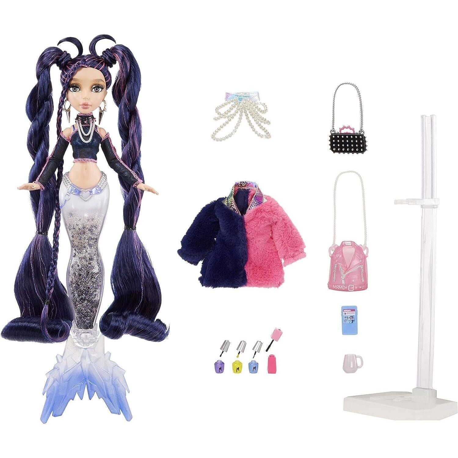 Mermaze Mermaidz Colour Change Winter Waves Nera Fashion Doll - Toywell