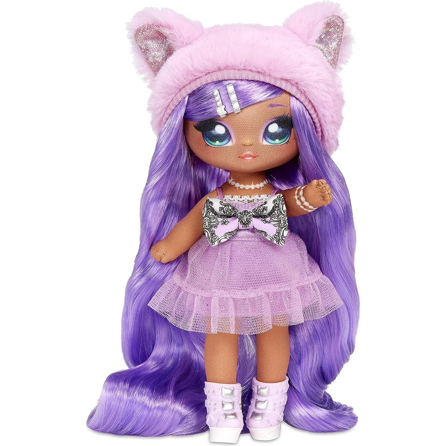 Na Na Na Surprise Lavender Kitty Family Doll Set with 2 Fashion Dolls and 1 Pet - Toywell