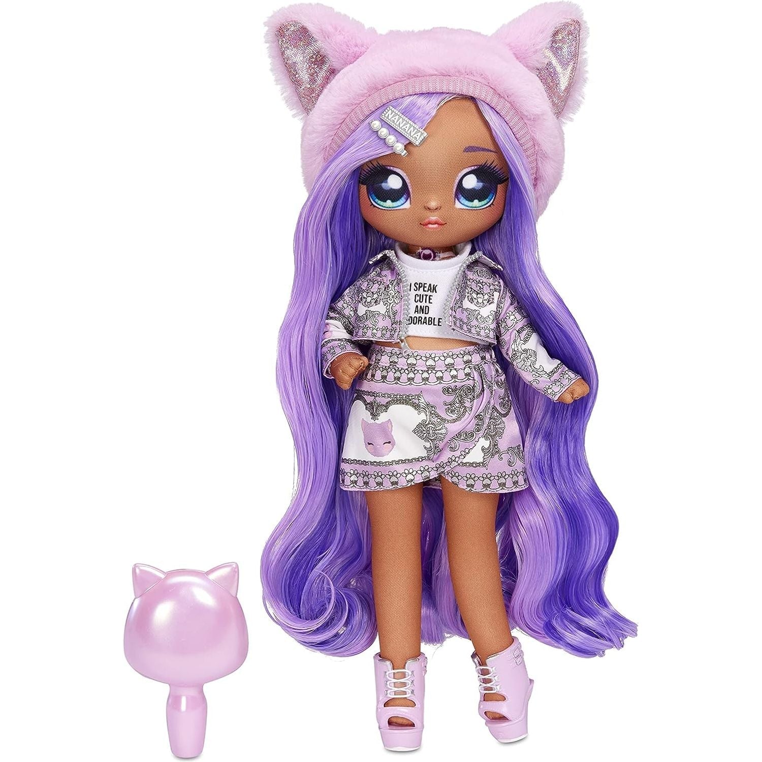 Na Na Na Surprise Lavender Kitty Family Doll Set with 2 Fashion Dolls and 1 Pet - Toywell