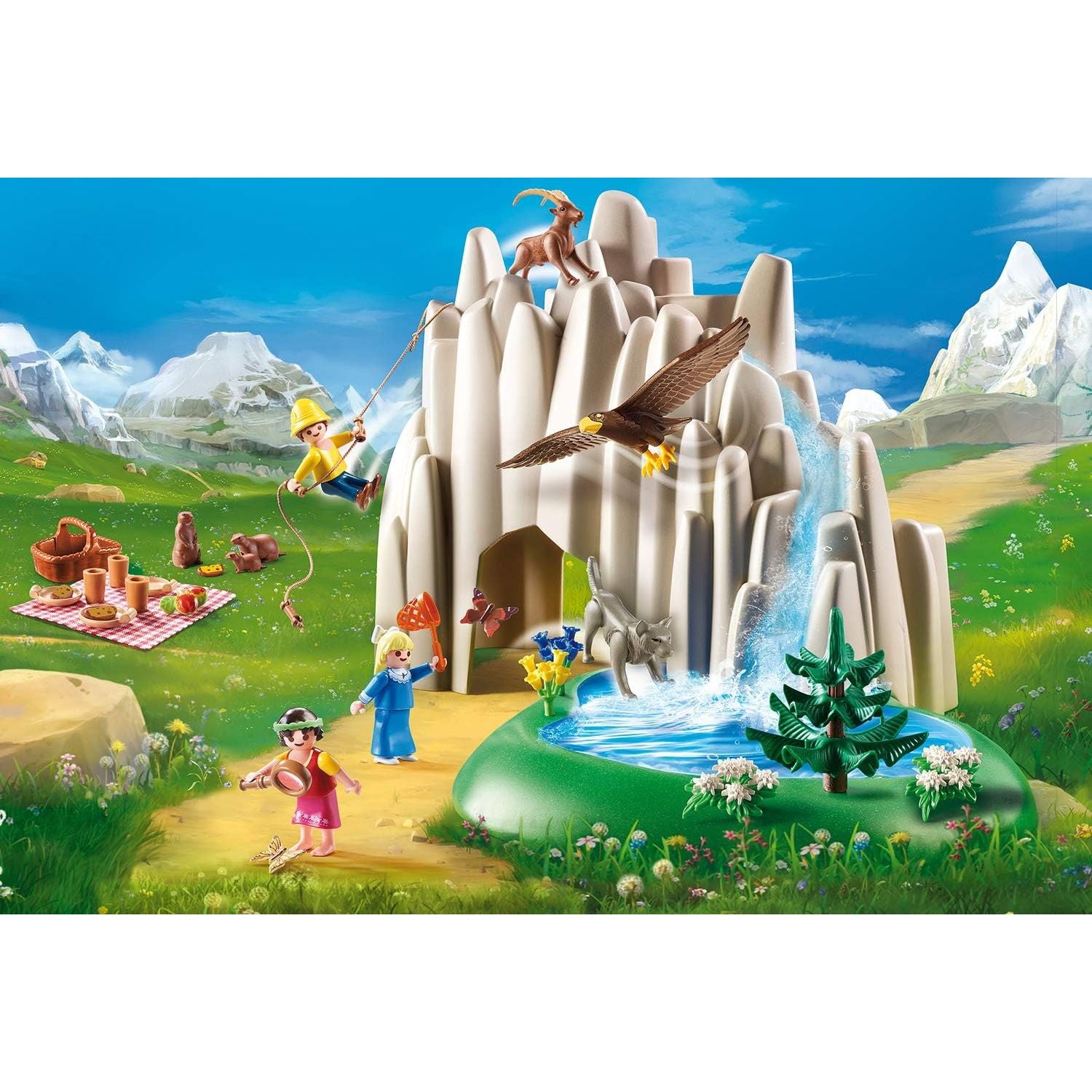 Playmobil 70254 Heidi Crystal Lake 74PC Playset - Toywell