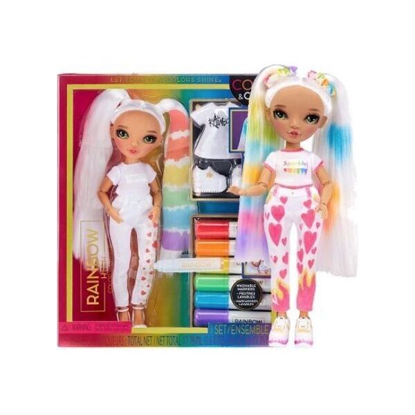 Rainbow High Colour & Create Fashion DIY Doll - Green Eyes - Toywell