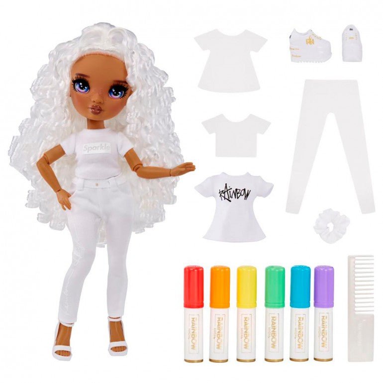Rainbow High Colour & Create Fashion DIY Doll - Purple Eyes - Toywell