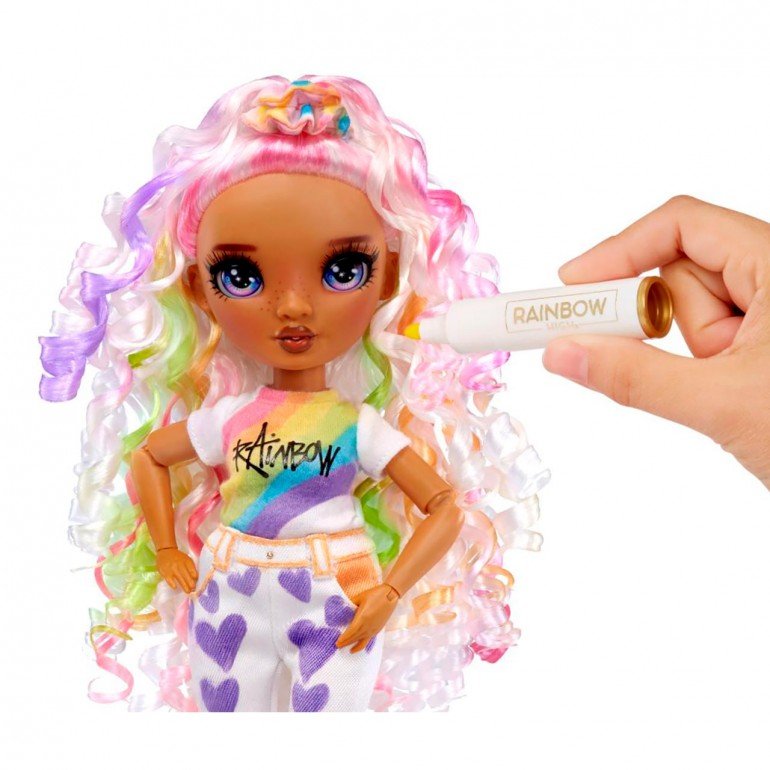 Rainbow High Colour & Create Fashion DIY Doll - Purple Eyes - Toywell